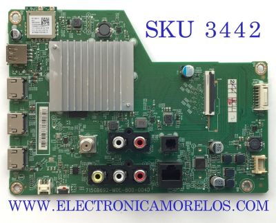 MAIN PARA SMART TV VIZIO 4K RESOLUCION (3840 x 2160) CON HDR / NUMERO DE PARTE XLCB02K041 / 715GB692-M0E-B00-004D / KSA550042 / 5690770 / PANEL TPT550WR-GS013.H REV:S1P / DISPLAY PT550GS01-3 / MODELO / V555-J09 LTC5E7